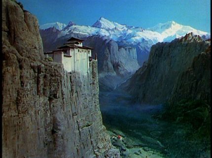 Movie mountains and monastery...