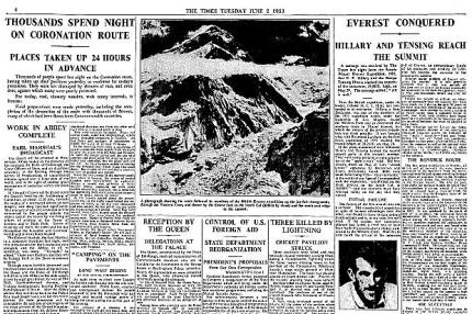 Everest Times headline