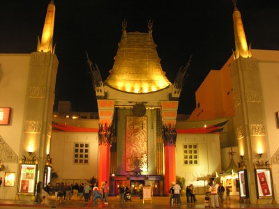 Grauman's Chinese Theatre (note Spiderman in foreground)