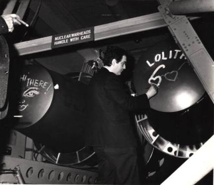 Kubrick drawing on Strangelove bombs