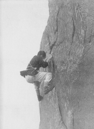 Michael Ward climbing in North Wales.
