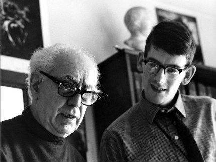 Director Abel Gance and the young Kevin Brownlow