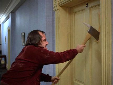 Shining Nicholson axe door