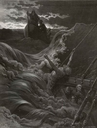 The boat came closer to the ship, But I nor spake nor stirred; The boat came close beneath the ship, And straight a sound was heard.