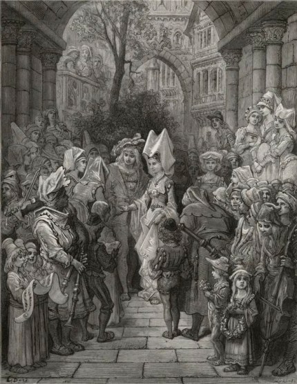 "The bride hath paced into the hall...."