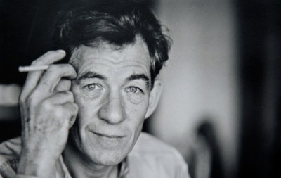 Ian McKellen b&w