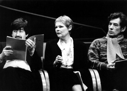 Rehearsing Macbeth with director Trevor Nunn and Judi Dench