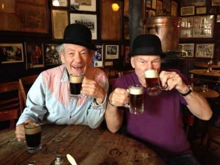 McKellen Steward in bar