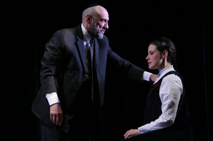 F. Murray Abraham as Shylock, Melissa Miller as Portia, in The Merchant of Venice