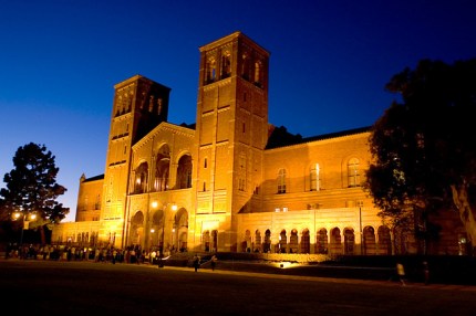 UCLA Royce Hall at night