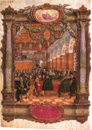 Lassus performing at the Bavarian court